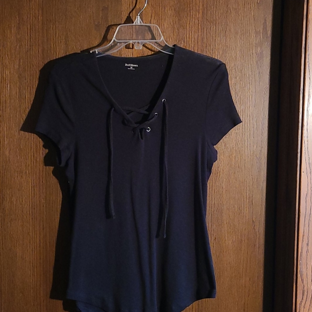 Tie front tee shirt